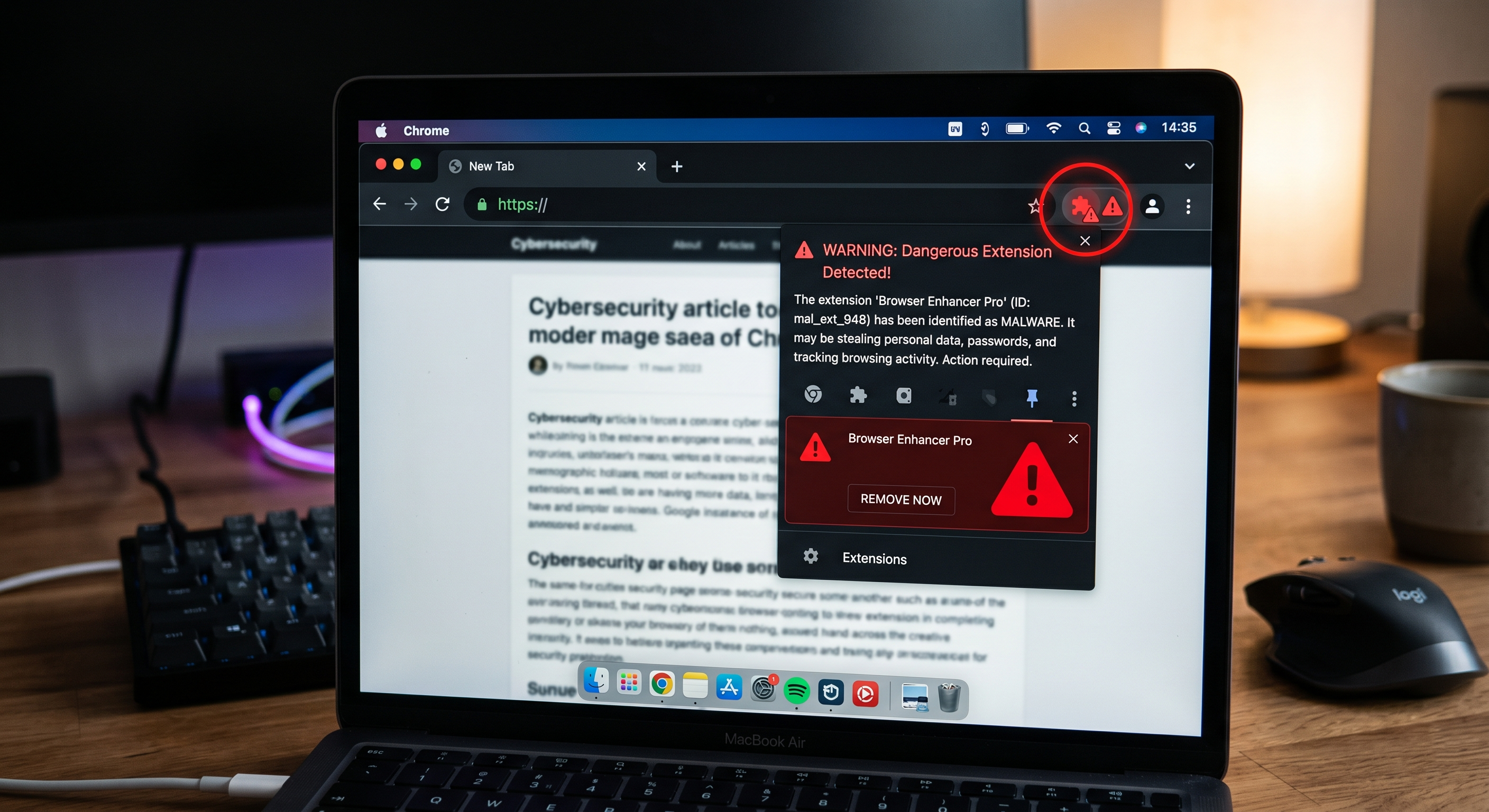 Extensiones peligrosas en Chrome y Firefox: cómo identificarlas